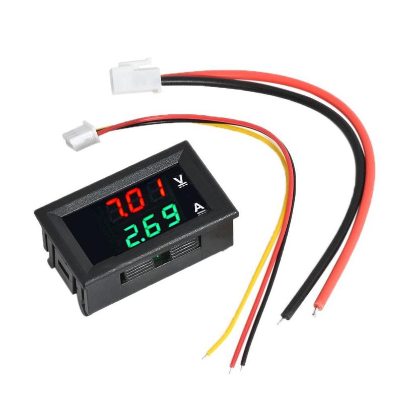 DC0-100V 10A LED Digital Voltmeter Ammeter Voltage Meters Tester Current Detector Monitor Panel Module Electrical Instruments