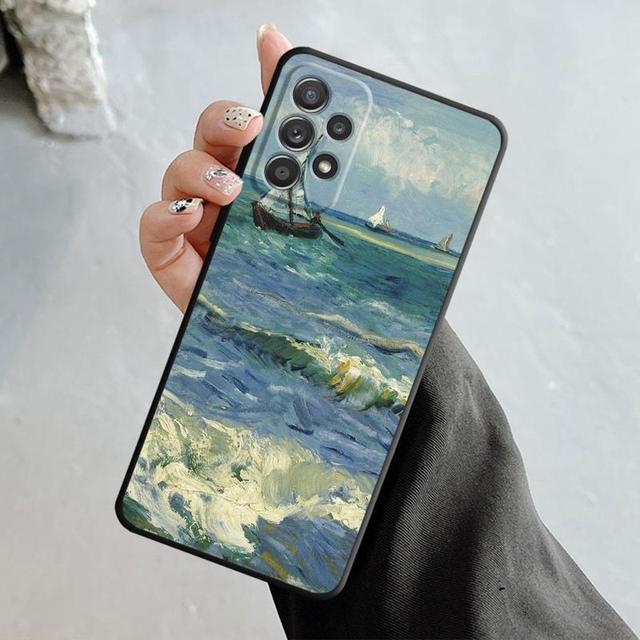 Чехол для Samsung Galaxy A14 A73 A53 A71 A51 A31 A33 A22 A12 A21s A13 A32 A52s A72 A52 A23 Эйфелева башня Искусство живописи пейзажей