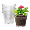 Clear Gardening Pots 8 Pack of Transparent Containers Available