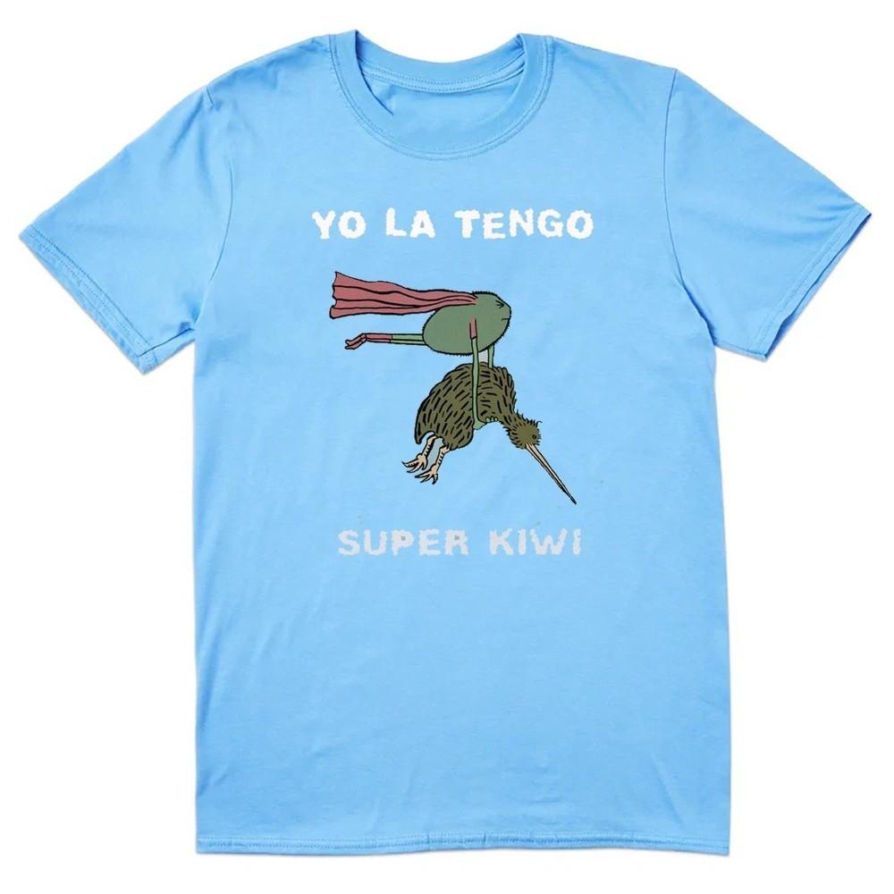 Горячая футболка Yo La Tengo Super Kiwi S-5XL Светло-голубая TU378 Унисекс