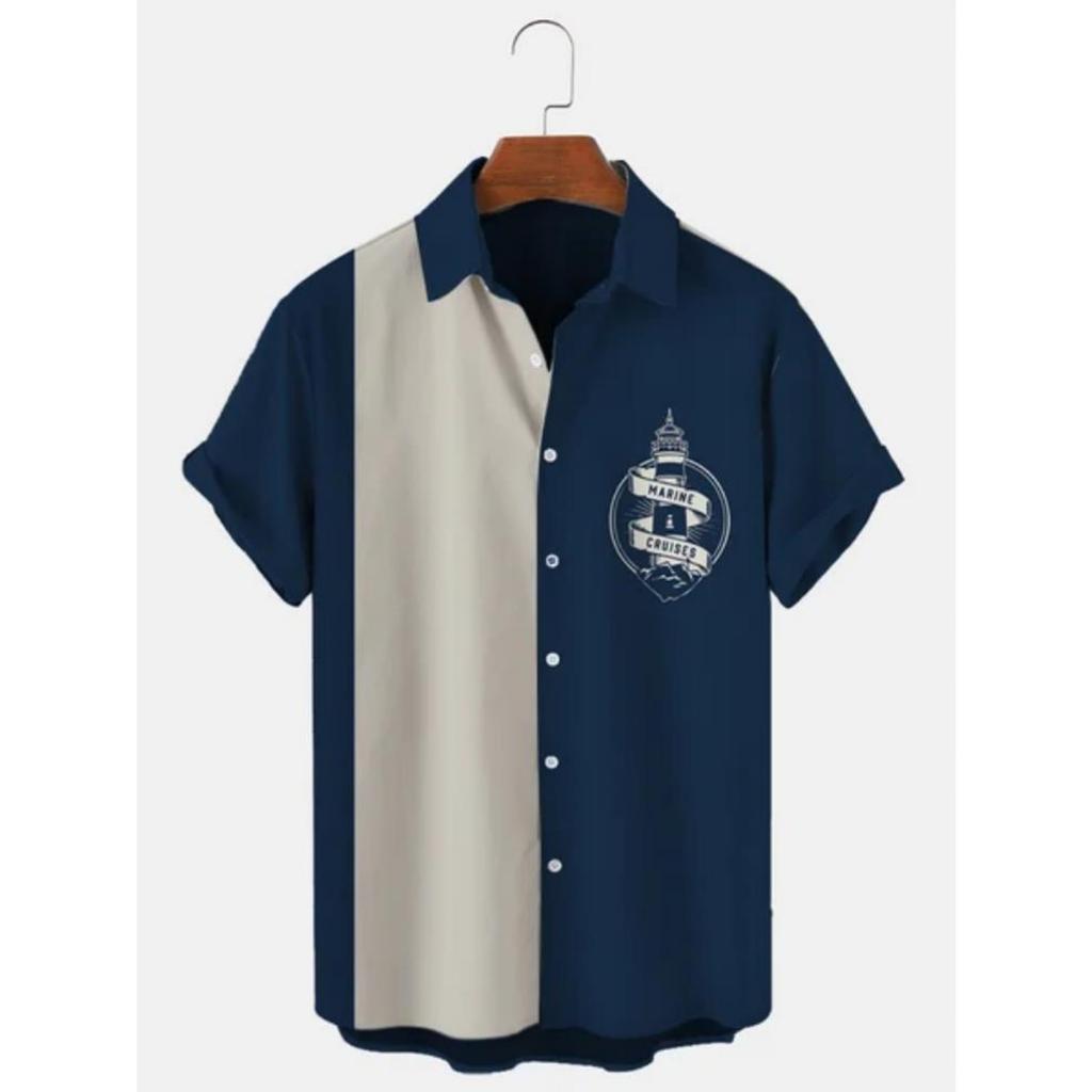 Гавайская рубашка мужская летняя 3D кокосовая пальма праздничный короткий рукав футболка повседневная рубашка