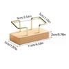 Walnut Wood Wooden Card Holder Tabletop Shelf Cards Display Stand  Home Office Supply