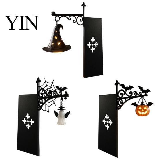 Cozy Reading Nook Lighting Halloween Library Lantern, Gothic Decorative Bookshelf Lamp, Vintage LED Magical Lantern Book Light for Bookworms,