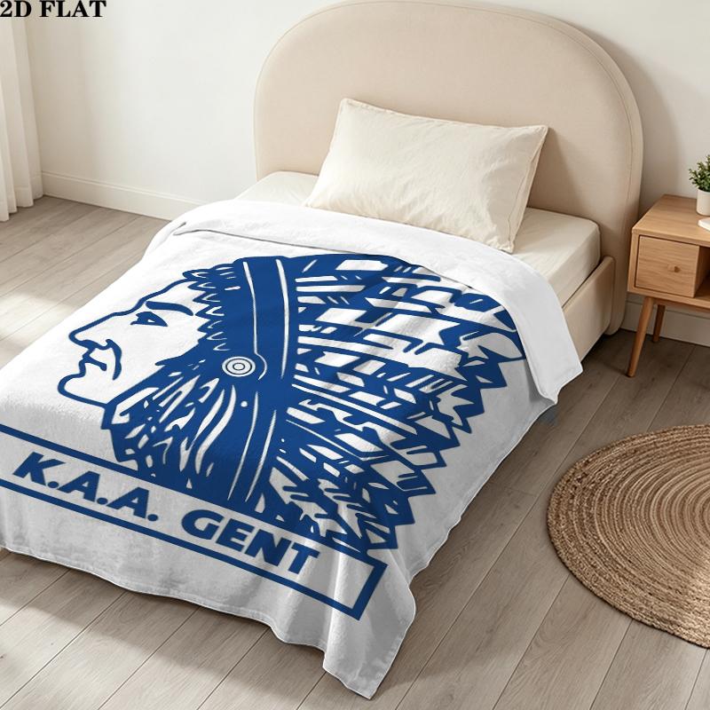 Фланелевое одеяло Kaa Gent Print, Высококачественное, Удобное для всех сезонов, Декор для дома, Тепло и уют, Идеально для рождественских подарков