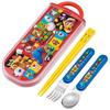 Children's Lunch Box Trio Set Chopsticks Spoon Fork Kids Cutlery Antibacterial Treatment Easy To Open Sliding Type Made In Japan Super Mario 23