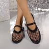 Сетчатые женские туфли на плоской подошве, сандалии, осенняя дизайнерская новая повседневная обувь для женщин, тренд 2024 года, туфли, тапочки, удобные для ходьбы, Mujer Zapatos