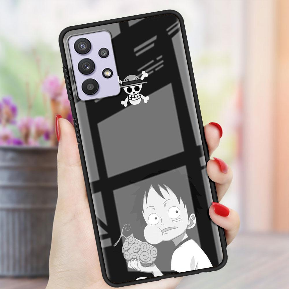 Чехол-стекло Boy Anime для Samsung Galaxy A52 A71 A50 A51 A70 A21s A31 A72 A10 A12 A30 A22 5G Phone Cover