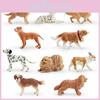 Pvc Animal Model Saint Bernard Toy Dog Collectible Decor For Kids And Collectors