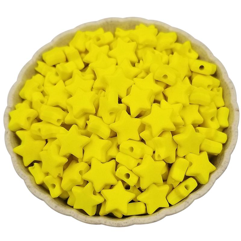 Товары для вечеринок для изготовления украшений Акриловые свободные бусины в форме звезды разноцветные аксессуары своими руками 50 шт 9 мм