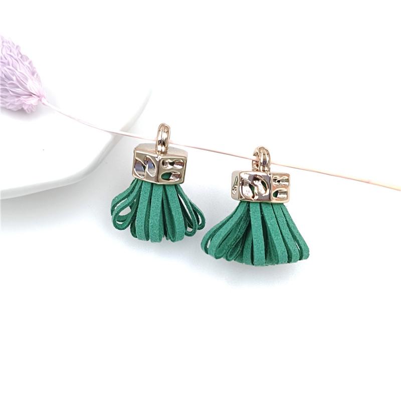 Изготовление подвески ручной работы с кисточками и бахромой 10 шт. Серьги своими руками, ювелирные аксессуары, материалы, сплав 25 мм, корейский бархат