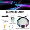 110cm  APP Control Car Ambient Lights LED Interior RGB Symphony Atmosphere Light  Acrylic Strips Dashboard Decoration Sunroof