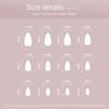 24 шт. маникюр DIY пресс на ногтях съемные однотонные накладные ногти шпильки длинные французские