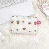 Ins Style Flower Coin Purse Cartoon Rabbit Clutch Bag Lipstick Earphone Sundries Storage Bag Wallet Pouch Mini Makeup Bag