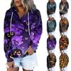 Women's Casual Fashion Print Long Sleeve Pullover Hoodies Sweatshirts