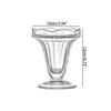 Elegant Ice Cream Cup Transparent Glass Goblet Simple Glass Pudding Cups  Dining Utensils