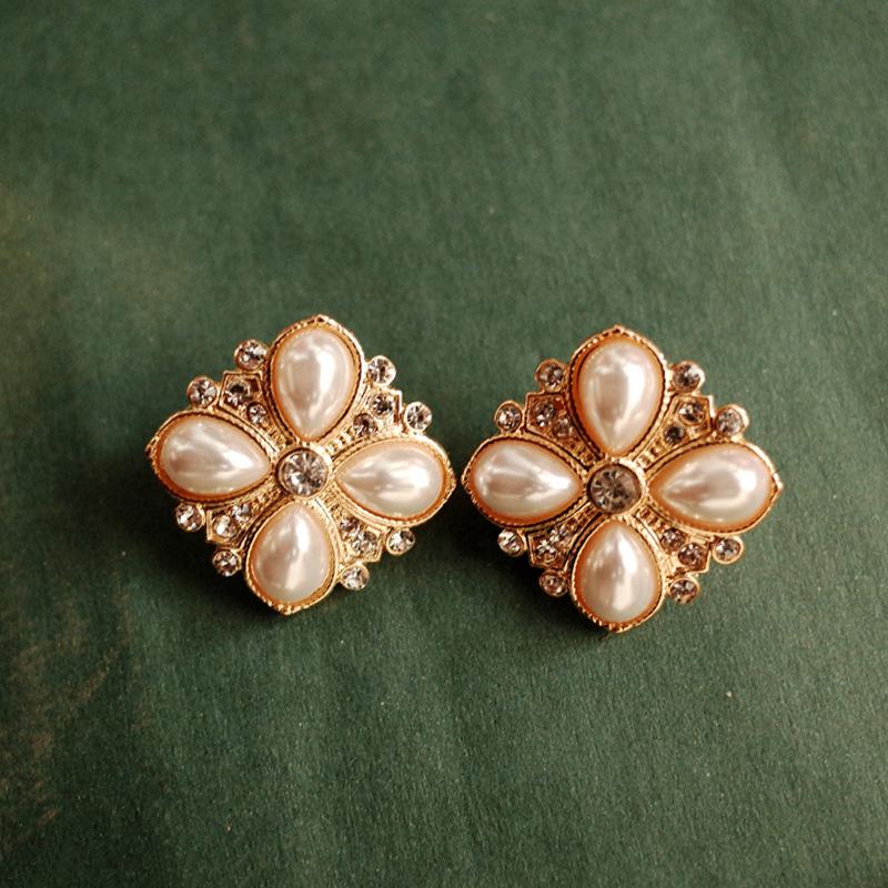 Винтажные дворцовые барочные геометрические серьги с драгоценными камнями женские вечерние украшения серьги для платья подарки