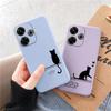 Cat Soft Silicone Case For Samsung A55 A35 M35 S24 Redmi Note 13 Pro 13C 14 Xiaomi Poco C65 iPhone 15 Huawei Honor 200 Realme Camera Shockproof Cover