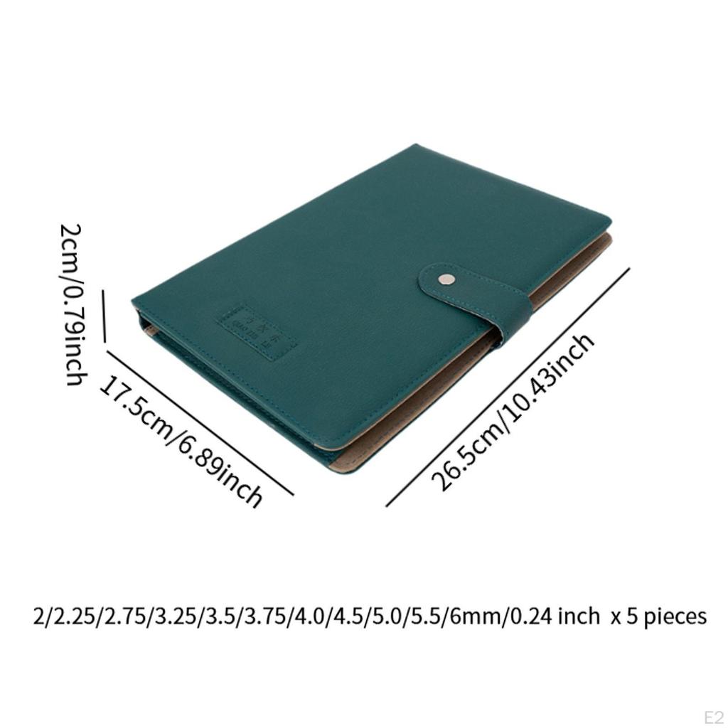 Circular Knitting Pin Set Interchangeable Crochet with Storage Bag Accessories Weaving