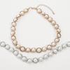 Tooxika Temperament Pearl Collarbone Chain Retro Elegant Bridal Wedding Necklace Women