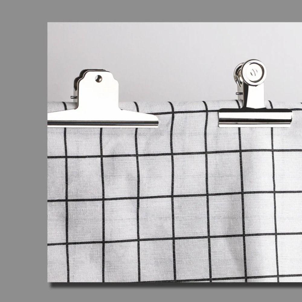 Universal Mountain Shaped Clip Stainless Steel Bill Clip Multifunctional Clamp  School Office