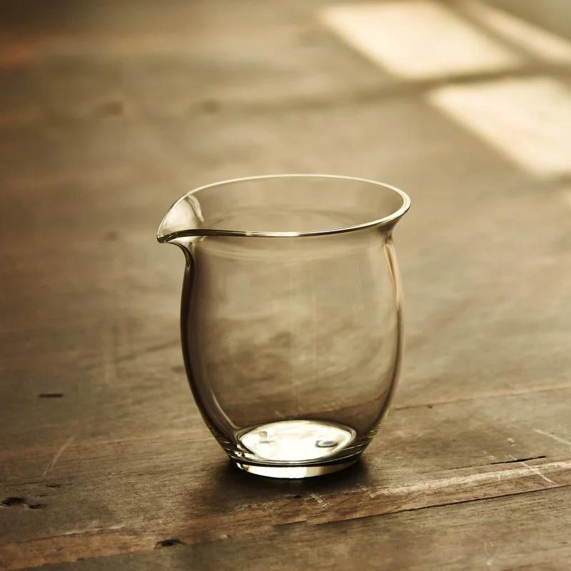 Japanese Style Glass Fair Cup Handmade Kung Fu Tea Pitcher Fair Mug Chahai Tea Cup Set Accessories Teaware