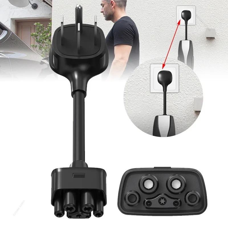30A 250V Universal Mobile Connector Cable NEMA 14‑50 EV Charger Adapter for Tesla Gen 2 for Model 3 Y X S Portable Charging Cord