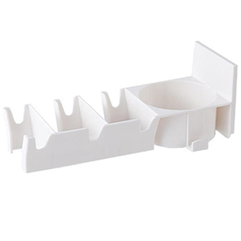 Настенный держатель для бадминтонных ракеток, самоклеящийся, 3 слота, вешалка для теннисных ракеток со стойкой для хранения мячей, полка для подвешивания теннисных ракеток без сверления для дома, общежития