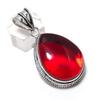 Гранат Драгоценный камень 925 Стерлинговое серебро Ювелирная подвеска 2,01"