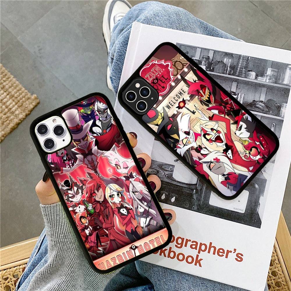 Музыкальное аниме ТВ H-Hazbin Hotel Для IPhone 17 16 Pro Max Air 15 14 13 12 Mini Plus 11 Жесткий PC+TPU Задняя крышка телефона