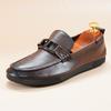 2025 весна новые лоферы мужские модные деловые повседневные кожаные туфли мужские дышащие и удобные туфли Doudou на одной педали
