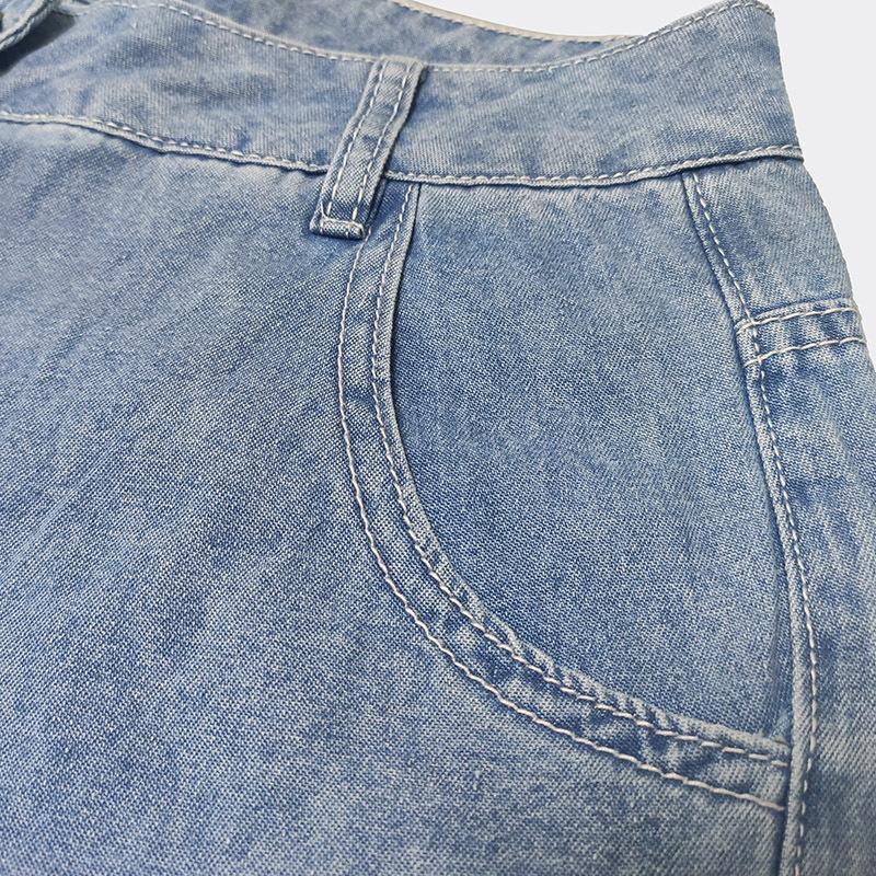 Women's Cargo Jeans High Waist Loose Multi-Pocket Jeans