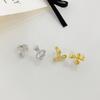 Cute Girl Fresh Bow Ear Buttons for Girls Light Luxury Personality Ear Buttons