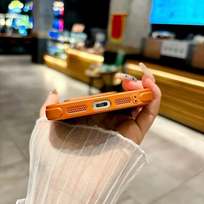 Роскошный матовый чехол-защита для линз из стекла Для iPhone 17 Air 16 15 14 13 Pro Max Plus Для Magsafe Магнитный Ударопрочный Жесткий ПК Чехол
