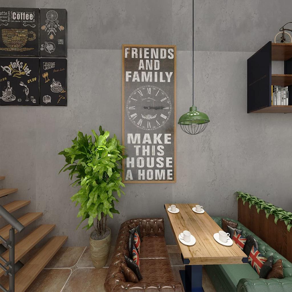 TOTIO Wallpaper Concrete Cutting Sheet Gray Remake Sheet DIY Wallpaper Sticker Peelable Stylish Thick 60CM X 9M Waterproof Floor Sheet PVC Wallpaper