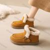 Fashion Women Thicken Plush Winter Snow Boots Thick Sole Anti Slip Cotton Padded Shoes Woman Platform Warm Flat Soft Sole Cotton Shoes