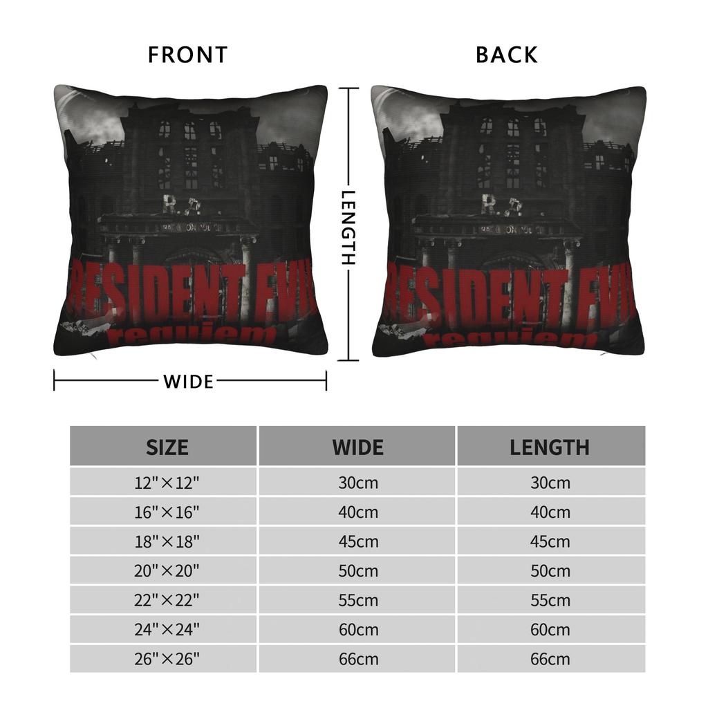 Decorative Pillow Covers Residents Evils 9 Accessories Living Room Games Throw Pillow Case Cover Square Style Multi Size