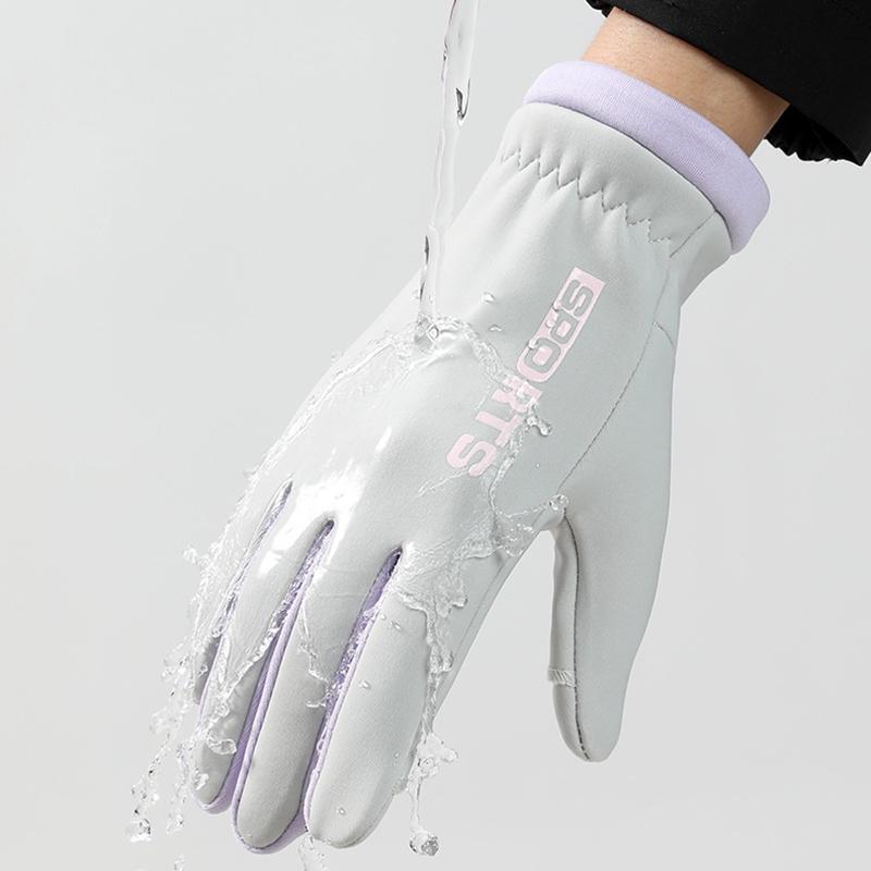 1 пара женских зимних перчаток, модные удобные ветрозащитные перчатки с сенсорным экраном для занятий спортом на открытом воздухе