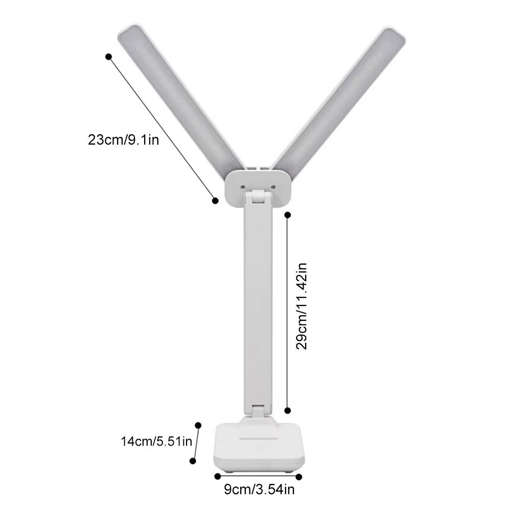 Touch Control LED Desk Lamp Eye Protection Foldable Reading Light Dimmable Table Lamp Bedside Use