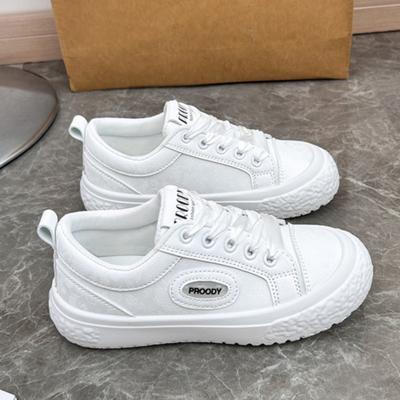 Модная женская повседневная спортивная обувь, осенняя, новая, круглая, с глубоким носком, со шнуровкой спереди, удобная, на толстой подошве, одинарная обувь