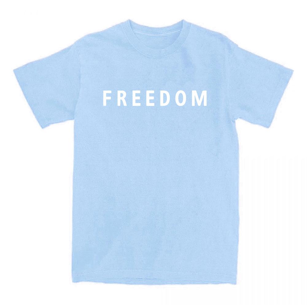 Freedom Charlie Kirk T-shirt Cotton Loose Casual Female/Male Tshirts Unisex Streetwear America American Fashion Women T Shirts