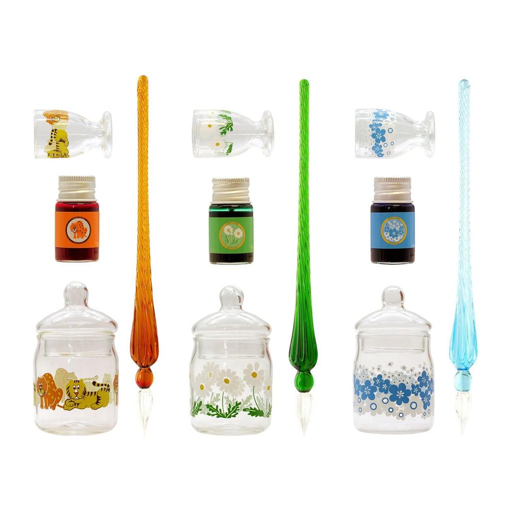 Aderia Retro Glass Pen Set [Zoomate] Cute ADGP-02