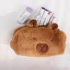 Large Capacity Capybara Plush Pencil Case Zipper Capybara Plush Pencil Pouch  Student