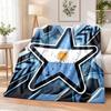 Argentina Football Printed Flannel Blanket Warm Comfort Bed Throw For Indoor Home Decoration