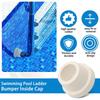 2Pack Pool Ladder Rubber Stopper for 1.9Inch Ladder Tubing for Swimming Pool Liner Ladder Foot Cover Replacement