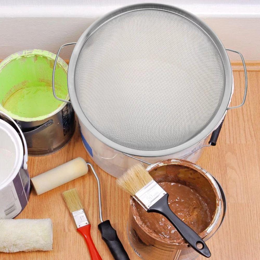 Emulsion Paint Stainless Steel Paint Strainer Reusable Fine Mesh Fine Mesh Filter Gallon Bucket Paint Filter Airless Sprayers