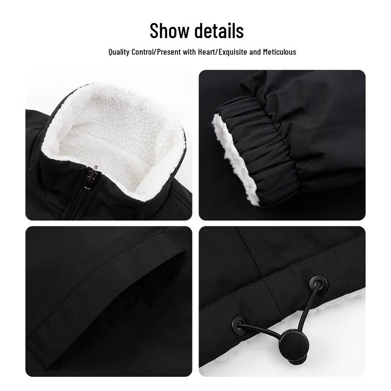 NASA GISS Men's Reversible Lamb Wool Puffer Jacket