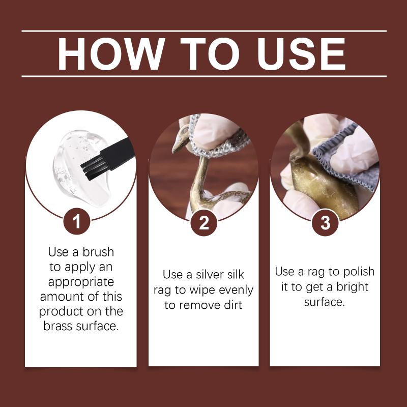 Brass Cleaning Paste Metal Polish for Electrical Appliances Nonabrasive Safe Formula Restores Original Luster