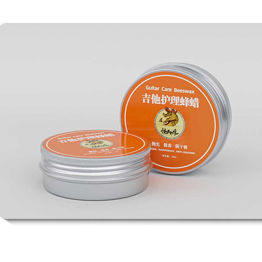 100ml Guitar Polish Maintenance Beeswax Musical Instrument Care Fingerboard Oil Guitar Violins Care Beeswax Enduring
