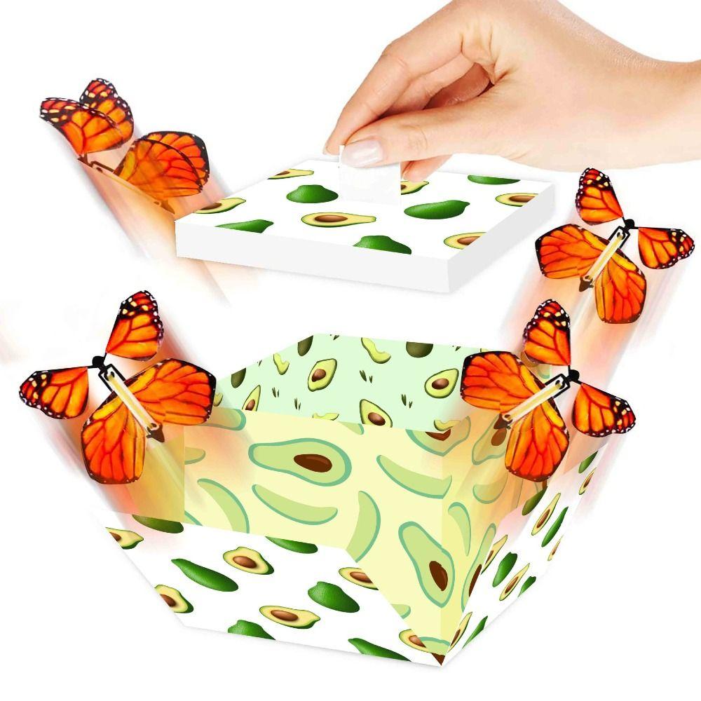Happy Birthday Surprise Flying Butterfly Box Party Decorations DIY Folding Paper Box Mother's Day