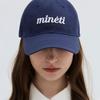 MINETI Cotton Lettering Ball Cap Y 10425 MT